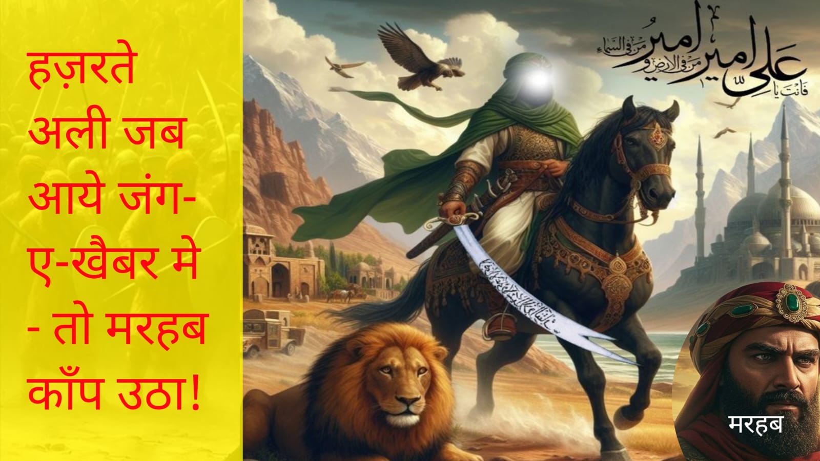 हज़रत अली जब आये जंग-ए-खैबर मे - बहादुरी का वो मंजर जो आज भी रूह को हिला देता है!